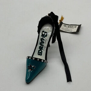 San Jose Sharks Team High Heel Shoe Christmas Tree Holidays Ornament